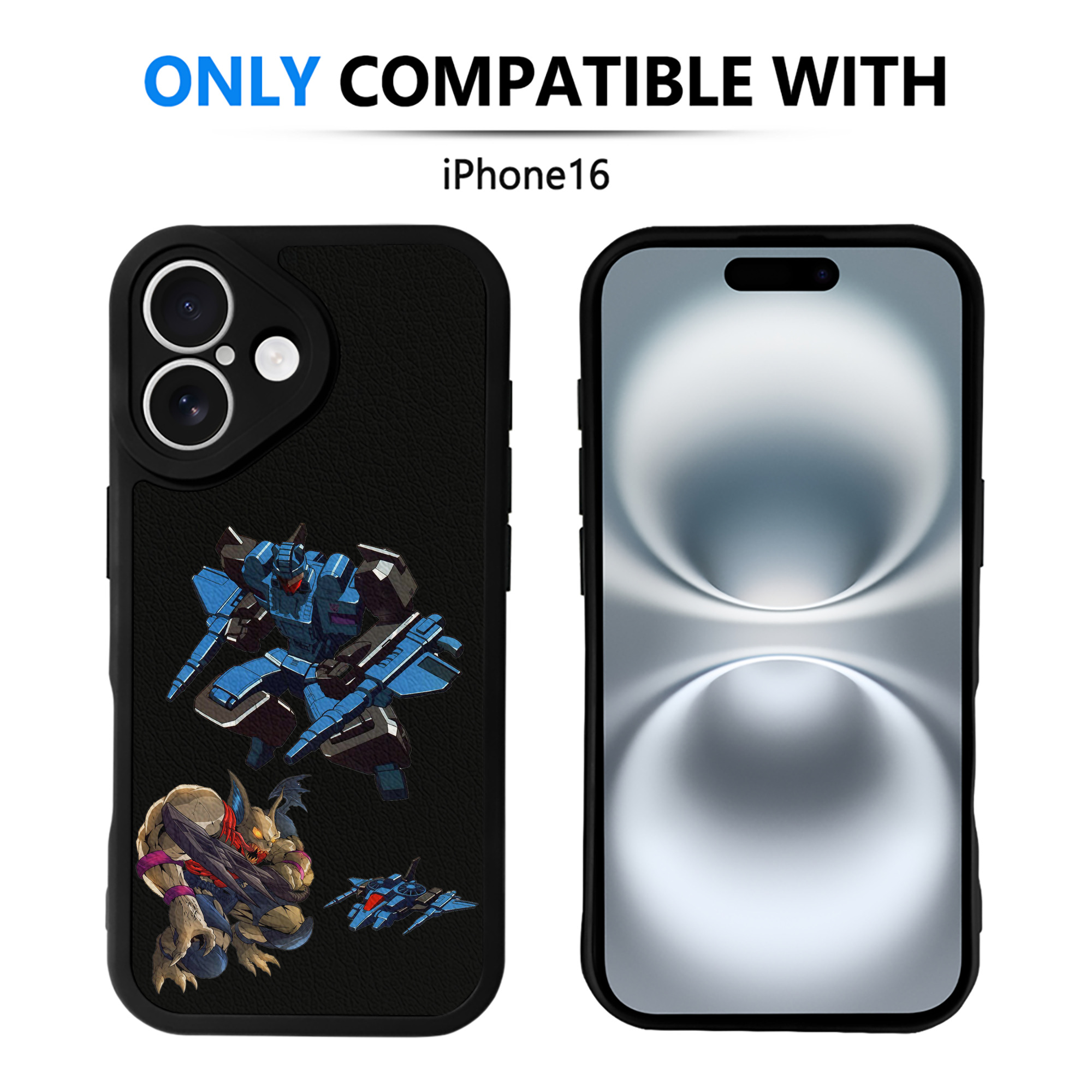 （画像用）  【iPhone 16シリーズ対応】シリコンスマホケース（レザー調） 材質：シリコン